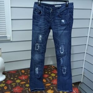 Vigoss Dark Blue Straight Leg Jeans